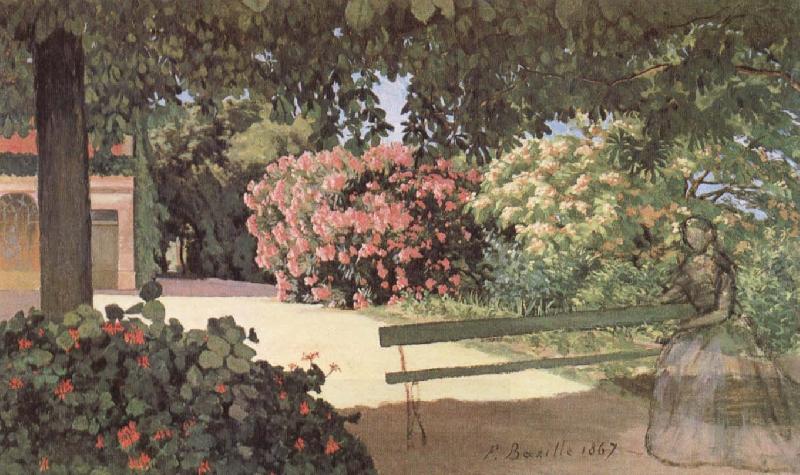 Frederic Bazille The Terrace at Meric